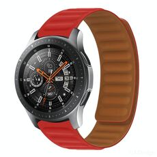 Cinturino per orologio magnetico in silicone per Huawei GT 2 42mm (rosso)