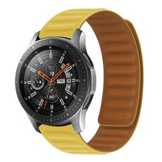Cinturino per orologio magnetico in silicone per Huawei GT 2 42mm (giallo)