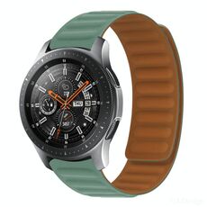 Cinturino per orologio magnetico in silicone per Huawei GT 2 42mm (ago di pino verde)