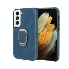 Custodia per telefono PU Supporto per Samsung Galaxy S22 5G (blu)