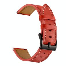 Per Huawei Watch GT3 46mm / Guarda GT Runner First Layer Pelle Car Linea in pelle Solid Color Strap (Rosso)