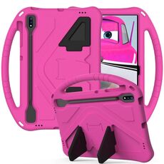 Per Samsung Galaxy Tab S8 + / TAB S8 PLUS / TAB S7 FE / TAB S7 + T970 / T975 / T976 EVA Anti caduta flat Case protettiva con supporto (Rosered)