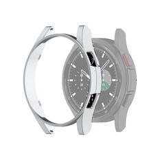 Per Samsung Galaxy Watch4 Classic 42mm Mezza copertura Cassa protettiva per PC scavata (argento)