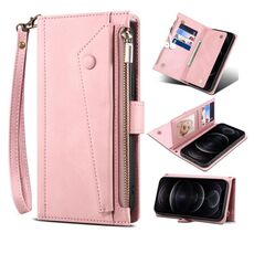 Per Samsung Galaxy S21 Ultra 5G Custodia in pelle flip orizzontale smerigliata da 5G con titolare e carta Slot & Portafoglio e portafoglio con cerniera Pocket & Lanyard (oro rosa)