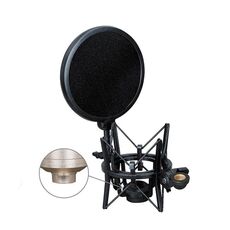 Staffa antiurto ABS Microfono in diretta SH-101 (nero)