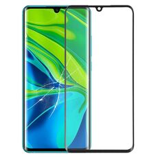 Obiettivo in vetro esterno a schermo frontale con adesivo otticamente chiaro OCA per Xiaomi MI Nota 10