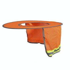 Cantiere da costruzione Costruzione esterna Pieghevole Riflettente Cappello da sole di sicurezza, Dimensioni: taglia unica (arancia fluorescente)