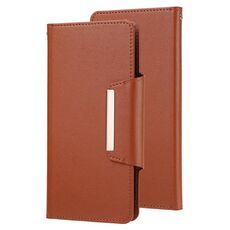 Per Samsung Galaxy S21 Ultra 5G custodia a flip orizzontale separabile ultra-sottile ultra-sottile con slot e portafoglio di carte (marrone)