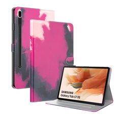 Per Samsung Galaxy Tab S7 FE 12.4 Pollici 2021 T730 / T736 Tensione Tensione ACQUATOR SHOCK PELLE FACCIA MAGNETIC Horizontal Flip PU Custodia in pelle con supporto e carte Slot & Photo Frame (Berry)