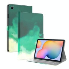 Per Samsung Galaxy Tab S6 Lite 10.4 pollici P610 / P615 Tensione ACQUISTA ACQUATORE SCHEZZA SENTIRE MAGNETICO Horizontal flip custodia in pelle PU con supporto e carte slot e fotogrammi e sepoltura / funzione di sveglia (Cyan Green)