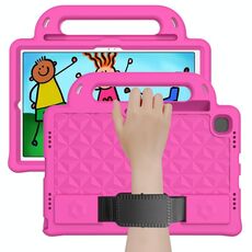 Per Lenovo Tab M10 Plus TB-X606 10.3 Serie Diamond Serie Diamond EVA Anti-caduta Anti-Air Antifurgo Protection Shell Custodia con supporto e cinturino (Rose Red)