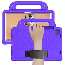 Per Lenovo Tab M10 PLUS TB-X606 10.3 Diamond Series EVA Anti-caduta Anti-caduta Antifuria Manica Shell Custodia protettiva con supporto e cinturino (viola)