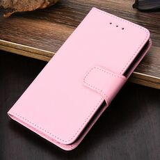 Per Samsung Galaxy S21 Ultra 5G Trama di cristallo Custodia orizzontale in pelle flip con titolare e slot per schede e portafoglio (rosa)