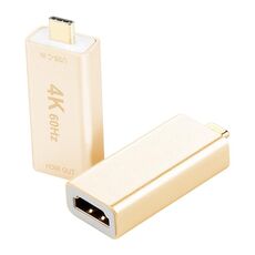 USB-C / Type-C maschio a HDMI Adattatore in lega di alluminio-magnesio (oro)
