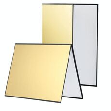 Tavola riflettente 3-in-1 A3 Cartone Pieghevole Pieghevole Bordo di diffusore (Bianco + Nero + Oro)