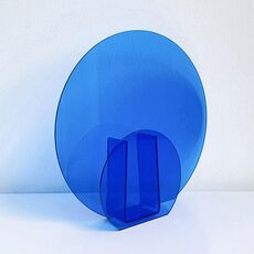 Blue Round Acrilico Ornament Studio Studio Photo Ornament Pops