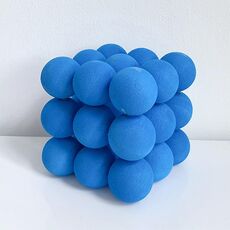 Blue Ball Rubik Cube Studio Studio Photo Ornament Pops