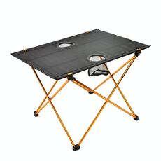 8249 Tavolo pieghevole in alluminio ultra-luce all'aperto Piccolo tavolo da picnic portatile (arancione)