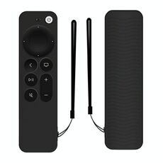 Custodia protettiva in silicone per Apple TV 4K 4th Siri Remote Controller (nero)