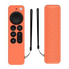 Custodia protettiva in silicone per Apple TV 4K 4 ° SIRI Remote Controller (arancione)