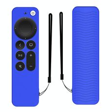 Custodia protettiva in silicone per Apple TV 4K 4 ° SIRI Remote Controller (blu)