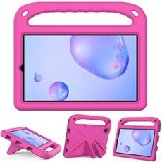 Per Samsung Galaxy Tab A 8.4 2020 SM-T307U Handle Gestire portatile EVA antiurto antiurto Cassa protettiva con supporto triangolo (Rose Red)