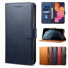 Per Samsung Galaxy S21 Ultra 5G Gussim Business Style Business Horizontal Custodia in pelle flip con titolare e slot per schede e portafoglio (blu)