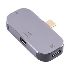 3 in 1 USB-C / Type-C maschio a doppio adattatore femmina USB-C / Type-C + mini DP