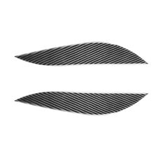 2 pezzi / set fibra di carbonio auto lampada per sopracciglia adesivo decorativo per Honda Civic 2001-2003, versione a goccia