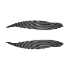 2 pezzi / set in fibra di carbonio Autoadesivo decorativo per il sopracciglio per Honda Civic 1999-1900, versione a goccia