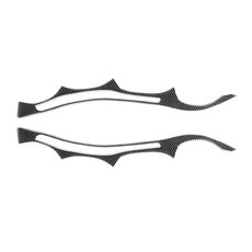 2 pezzi / set in fibra di carbonio Autoadesivo decorativo per il sopracciglio per BMW E60 5 Series 2004-2010, versione a goccia