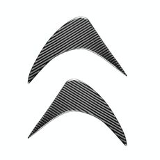 2 pz / set fibra di carbonio auto lampada anteriore per sopracciglia adesivo decorativo per Toyota GT86 / Subaru BRZ 2012-2016, versione a goccia