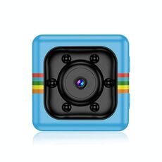 SQ11 Mini DV HD 960P 6 LED Sport Recorder Camera con supporto, supporto per il monitor di supporto e IR Night Vision & TF Card (Blu)