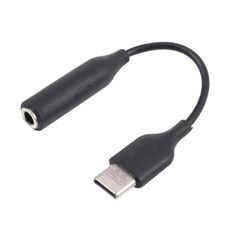 Adattatore audio dell'adattatore auricolare del maschio di tipo-C a 3,5 mm (nero)