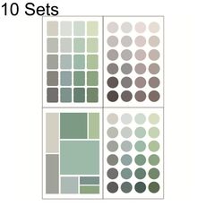 10 Set YZCSBQ Multifunctional Color Etichetta Adesivo Indice Sticky Nota (verde)