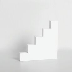 Scaletta piatta in legno massello geometrica poligono poligono puntelli creativi fotografia ornamenti