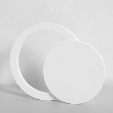 Round + anello in legno massello geometrico poligono poligono puntelli creativi fotografia ornamenti