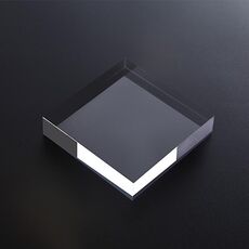 2 pezzi quadrati 8x8x1.5cm Trasparente acrilico geometrico foto puntelli fotografia sfondo piastra ornamenti