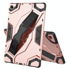 Per Galaxy Tab S5e Custodia protettiva antiurto in TPU + PC con supporto (oro rosa)