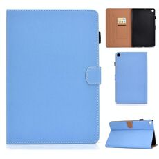 Per Galaxy Tab S5e T720 Tablet PC a tinta unita Custodia in pelle con vibrazione orizzontale magnetica universale con slot per schede e supporto (blu)