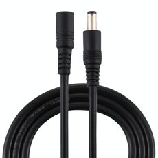 8A 5,5 x 2,1 mm femmina a maschio cavo di prolunga alimentazione CC (nero)