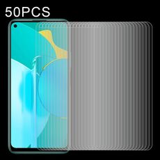 Per Huawei Honor 30S 50 PCS Pellicola in vetro temperato trasparente a mezzo schermo