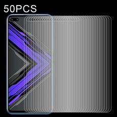 Per Huawei Honor Play 4 Pro 50 PCS Pellicola in vetro temperato trasparente a mezzo schermo