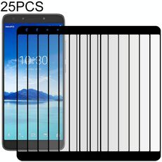 Per Alcatel 7 25 PCS Pellicola intera a schermo intero in vetro temperato (nero)