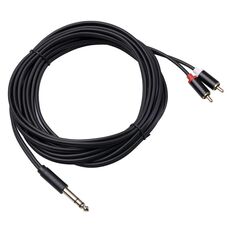 3685 6.35mm maschio a doppio cavo audio stereo maschio RCA, lunghezza: 5m