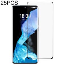 Per Meizu 18 / 18s 25 PCS 3D Bordo curvo a schermo intero Pellicola in vetro temperato (nero)