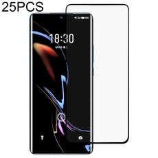 Per Meizu 18 PRO / 18S PRO 25 PCS 3D Bordo curvo Film a schermo intero Film in vetro temperato (nero)