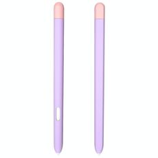 Custodia protettiva a penna stilo in silicone liquido per Samsung Galaxy Tab S6 Lite P610 / P615 (Purple Pink)