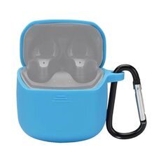 Custodia protettiva per auricolari in silicone per JBL Club Pro +, con gancio (Sky Blue)
