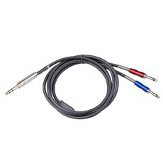 BLS0201-18 stereo 6.35mm maschio a doppio cavo audio mono 6.35mm, lunghezza: 1,8 m